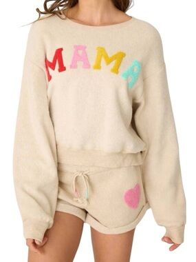 PJ Salvage for the Mamas L/S Top and Shorts Loungewear Set NWT Size XL